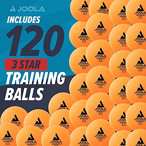 JOOLA Training 3 Star Table Tennis Balls - 40+mm Regulation Bulk Ping Pong Balls for Competition and Recreational Play - Fun as a Cat Toy - Indoor