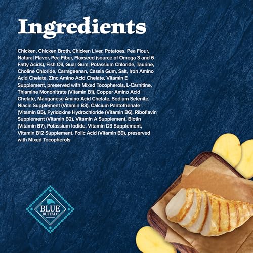 Blue Buffalo Wilderness High-Protein Grain-Free Wet Food for Adult Cats 7+, Chicken Recipe, 5.5-oz., 24-Count