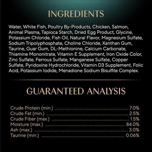 Sheba Perfect Portions Wet Cat Food Cuts in Gravy, Cat Food Wet Recipe, Sustainable Salmon Entree, 2.6 oz. Twin-Pack Trays (24 Count, 48 Servings)