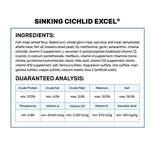 Hikari 12-Ounce Cichlid Excel Sinking Pellets for Pets, Mini