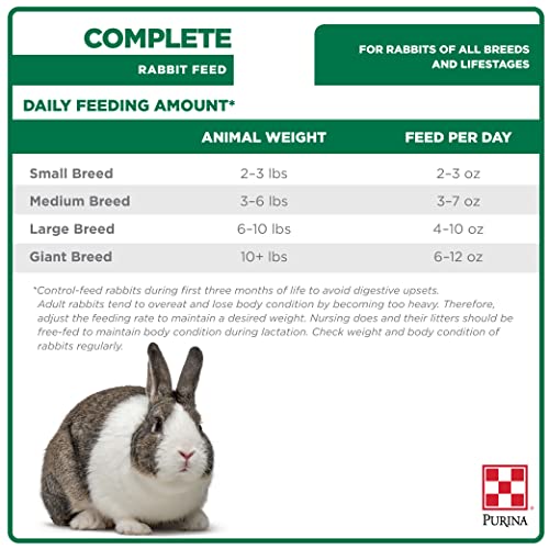 Purina Rabbit Food Complete Pellets, 25 lb