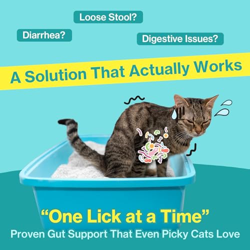 Doctor By Cat Biome Probiotics for cats Anti Diarrhea Feline Gut & Digestive Support Immune Health Sensitive Stomach Constipation with L.