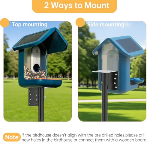 79 Inch Mounting Pole Compatible with Bird Buddy-5 Base Heavy Duty and Adjusatble Pole Mount Compatible with Bird Buddy