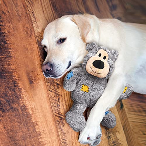 KONG Wild Knots Bears - Durable Dog Toys with Internal Knotted Ropes and Minimal Stuffing for Less Mess (Assorted Colors) (Medium/Large)