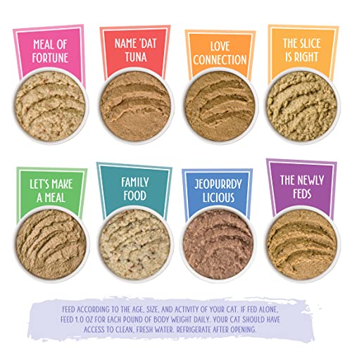 Weruva Slide N' Serve Paté Wet Cat Food, The Showcase Chowdown Variety Pack, 2.8oz Pouch, Pack of 16