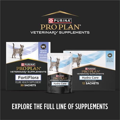 Purina Pro Plan Veterinary Supplements FortiFlora Daily Probiotics for Cats for Digestive Gut Health and Diarrhea - 30 ct. Box