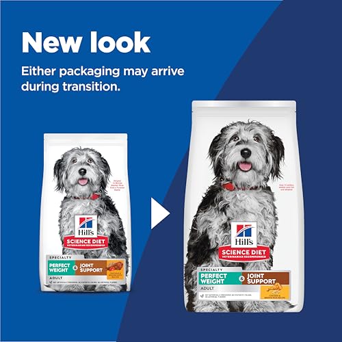 Hill's Science Diet Adult Perfect Weight & Joint Support Dry Dog Food, Chicken, 25 lb. Bag