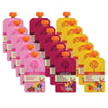 Peter Rabbit Organics Fruit Flavors Variety Pack - Squeezable Snack Pouches 4 oz. (Pack of 18)