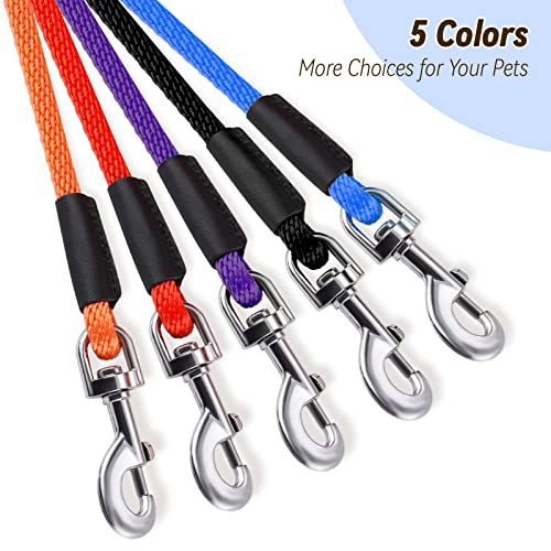 lynxking Check Cord Dog Leash Long Lead Training Tracking Line Comfortable Handle Heavy Duty Puppy Rope 10ft 15ft 30ft 50ft for Small Medium Large Dog Blue