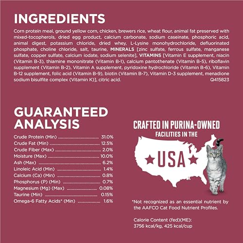 Purina ONE High Protein Dry Cat Food, +Plus Urinary Tract Health Formula - 16 lb. Bag