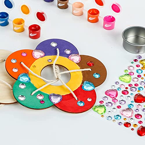 Gooidea Kids Arts and Crafts Bird Feeders for Outside, 2-Pack DIY Wooden Paint Kits Spring Outdoor Toys Holiday Crafts for Boys & Girls Age 3-5 4-8