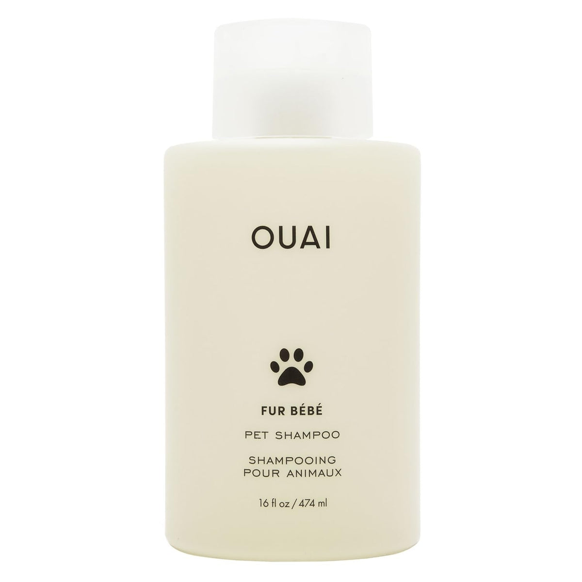 OUAI Fur Bébé Pet Shampoo - Cat & Dog Shampoo for Gentle Cleansing, Hydration & Shine - Vegan & Cruelty-Free Pet Supplies with Aloe Vera & Panthenol