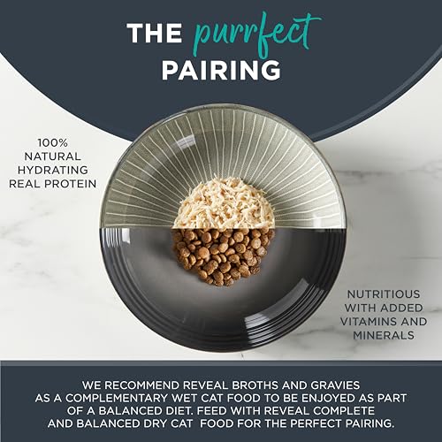 Reveal Natural Wet Canned Cat Food, 5-Flavor Variety Pack, Limited Ingredient, Grain Free, High Protein with No Artificial Additives, Fish Variety in