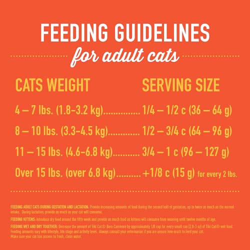 Tiki Cat Born Carnivore Indoor Health Non-GMO, Chicken and Turkey Meal Recipe 3 lbs.