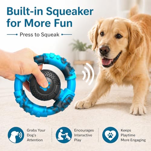 Pamlulu Tough Dog Toys for Aggressive Chewers, Indestructible Dog Toy for Large Dogs, Nylon Chew Toys for Medium Large Breed, Interactive Dog Toys to