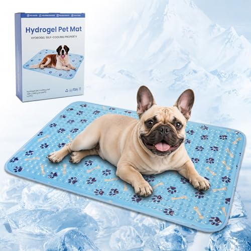Dogs Cooling Mat,Self Cooling Dog Bed, Patented Non-Toxic Gel Cooling Pad for Pets, Durable Waterproof Dog Cooling Mat for Small, Medium, Large Dogs