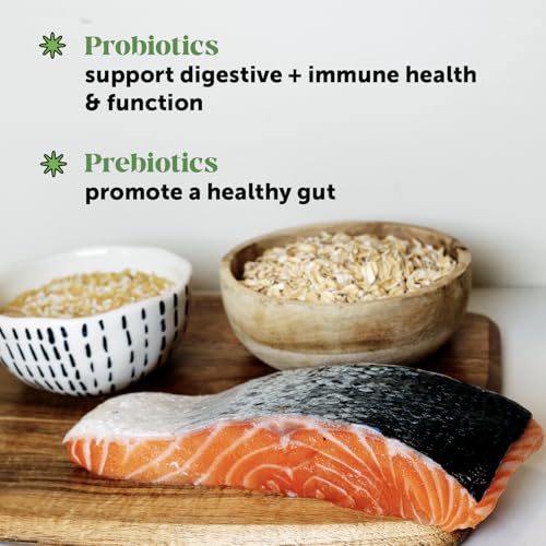 Cat Probiotics Gut + Immune Health Chews – Crunchy & Creamy Cat Treats for Digestive Health, Gut Flora & Constipation Relief – Supports Immunity