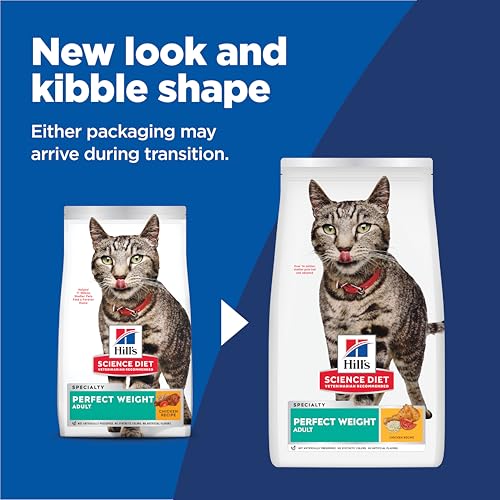 Hill's Science Diet Adult Perfect Weight Dry Cat Food, Chicken, 7 lb. Bag