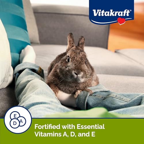 Vitakraft Menu Premium Rabbit Food - Alfalfa Pellets Blend - Vitamin and Mineral Fortified, Carrots, Greens, Grains, Fruits, 5 Lb.