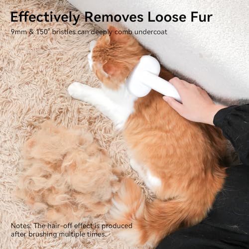 Aumuca Cat Brush for Shedding, Cat Brushes for Indoor Cats, Cat Brush for Long or Short Haired Cats, Cat Grooming Brush Cat Comb for Kitten Rabbit