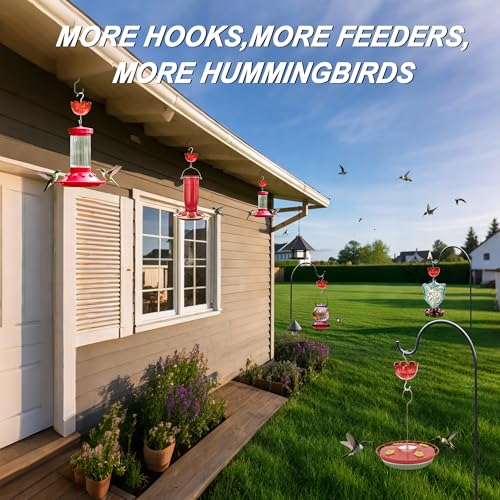 6-Pack Hummingbird Feeder Ant Guard-Large Ant Moat for Hummingbird Feeders, Outdoor Ant-Proof Handing Feeders Accessories,Twist & Clean Ant Guard,6