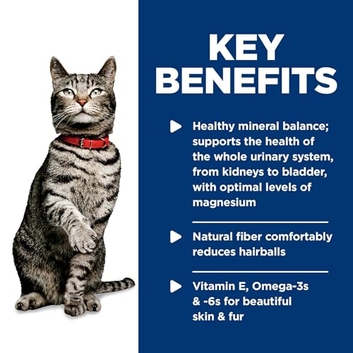 Hill's Science Diet Adult Urinary & Hairball Control Wet Cat Food, Chicken Minced, 2.9 oz. Cans, 12-Pack