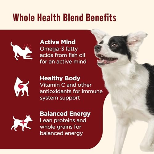 Nutrish Dry Dog Food, Real Beef, Pea & Brown Rice Recipe Whole Health Blend for Adult Dogs, 28 lb. Bag, Packaging May Vary (Rachael Ray)