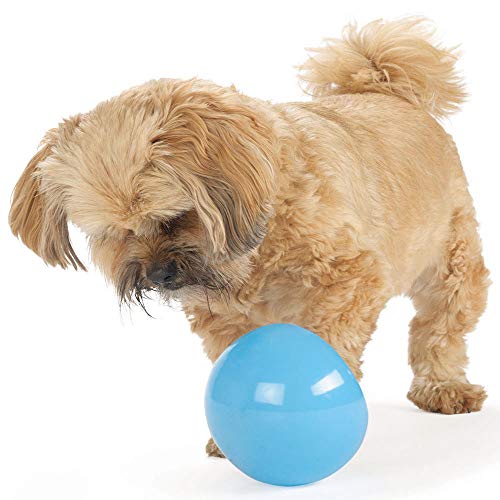 Outward Hound by Planet Dog Snoop Dog Toy – Treat‑Dispenser Puzzle Ball, Interactive Slow Feeder, Medium to Large Dogs, Bouncy & Mint-Infused, Blue