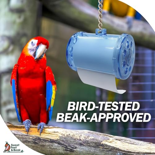 Sweet Feet & Beak Shred Master - Perfect Bird Cage Toy for All Birds - Shredding & Engagement - Safe, Non-Toxic, Easy to Install Parrot Cage