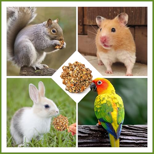 Abizoo Natural Pinecone Chew Toys with Edible Sunflower & Veggies - Malt Sugar Coated Foraging Enrichment for Parrots Cockatiels Conures Budgies