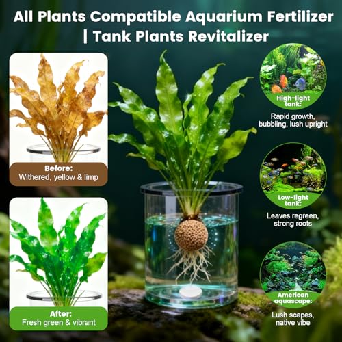 Root Tabs, Aquarium Plant Fertilizer, Aquarium Water Care Tabs, 100 Tabs Aquarium Plant Food Safe for Fish and Shrimp, Aquatic Plant Fertilizer for