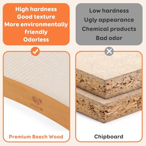 Extra-Larger Sisal Cat Scratcher Bed, Durable Cat Scratching Post with Hammock for Indoor Cats Lounger & Sleep & Scratch, Natural Sisal Cat Scratch