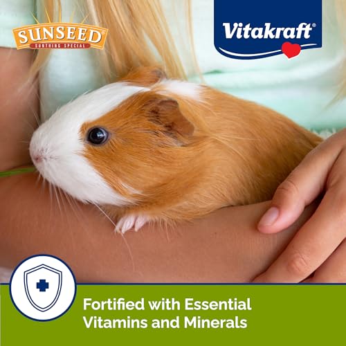 Sunseed Vita Prima Guinea Pig Food 4 lbs. with Timothy Hay, Alfalfa, Vegetables, Seeds Grains, and Added Vitamin C for Wholesome Daily Nutrition and