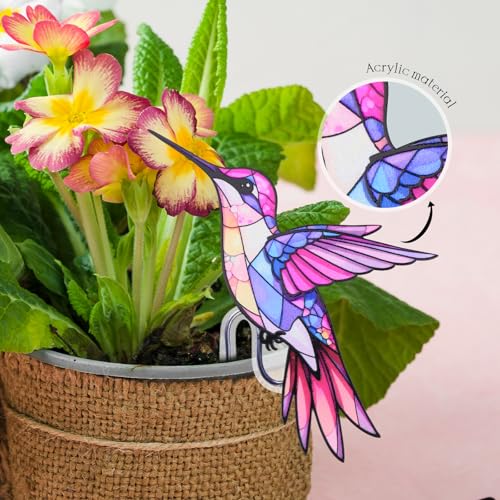 Hummingbird Gifts for Women, Hanging Plant Planter for Indoor Outdoor Garden, Mothers Day Birthday Gifts for Mom Grandma from Daughter Son, Bird