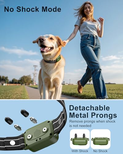 Jugbow Dog Shock Collar - 4500FT Dog Training Collar with Remote, IPX8 Waterproof Electric Dog Collar with 4 Training Modes, Security Lock