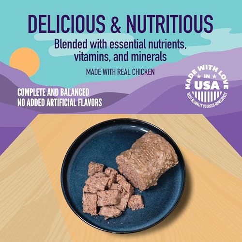 A Strong Heart Wet Dog Food, Chopped Chicken Dinner — Real Chicken & Liver — Complete & Balanced for All Life Stages, Made in USA — 13.2 oz Cans