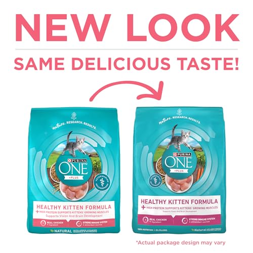 Purina ONE High Protein, Natural Dry Kitten Food, +Plus Healthy Kitten Formula - 7 lb. Bag