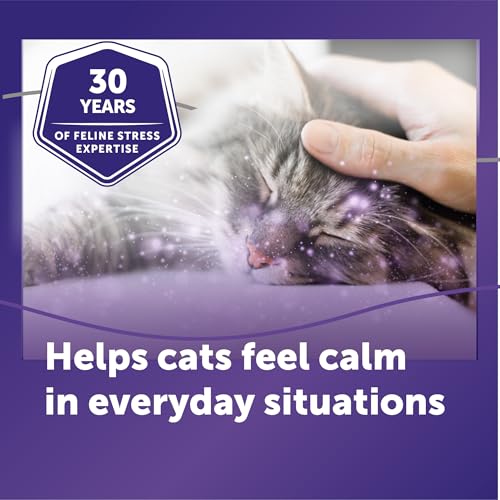 FELIWAY Optimum Cat Calming Diffuser Refill (3 Pack, 90 Day Supply) – Cat Pheromone Diffuser Refill for Advanced Support to Reduce Stress, Spraying