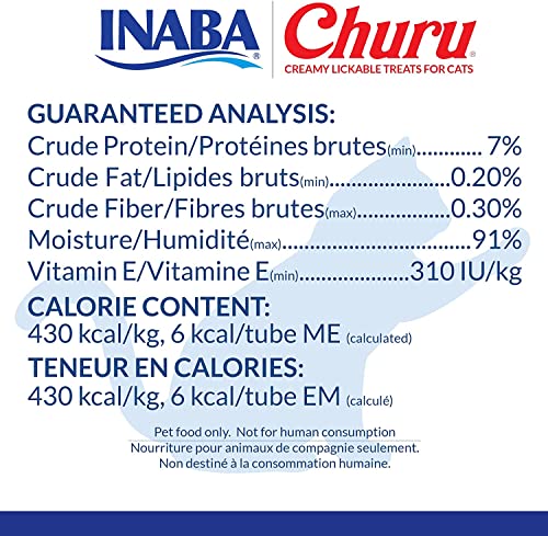 INABA Churu Lickable Purée Natural Cat Treats Tuna & Chicken 3 Flavor Assortment of 12 Tubes