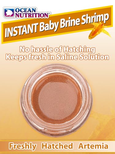 Ocean Nutrition Instant Baby Brine Shrimp Eggs 0.7oz (20g) in Saline Solution, Fish Tank Fry, Betta & Tropical Fish Food for Saltwater & Freshwater