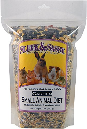 SLEEK & SASSY Garden Small Animal Food for Hamsters, Gerbils, Mice & Rats (2 lbs.)