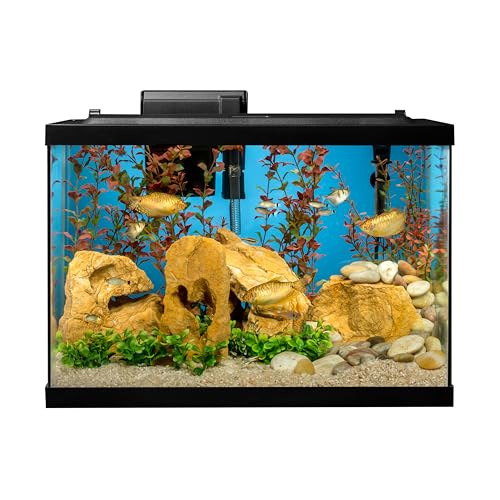 Tetra Aquarium, 20 Gallon, Complete Tropical Fish Tank Kit With LED Lighting And Decor For Freshwater Fish