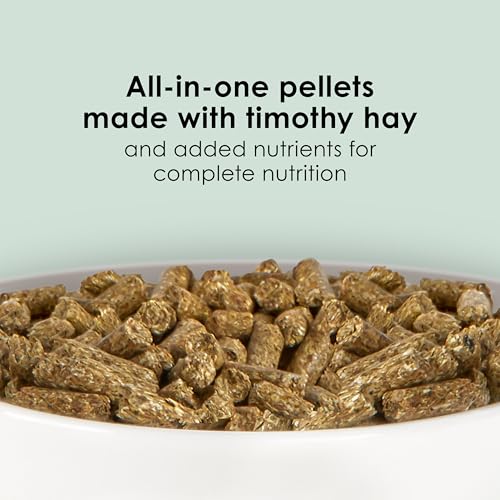 Kaytee Timothy Complete Rabbit Food, Made with Timothy Hay, High in Fiber, Supports Dental Health and Digestion, 9.5 pounds