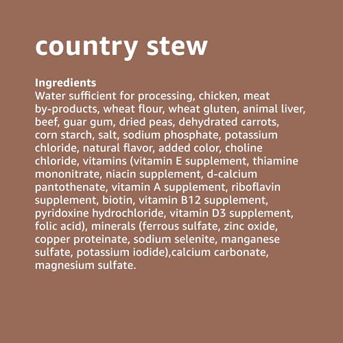 Basics Wet Dog Food Variety Pack, Country Stew Flavor and Cuts in Gravy with Beef, Made with Natural Ingredients, 13.2oz Cans (Pack of 12)