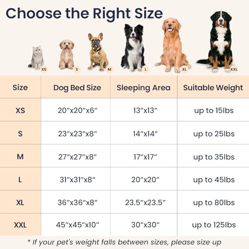 JOLLYVOGUE Calming Dog Beds Extra Large Sized Dog, 45in Donut Washable Large Pet Bed, Anti-Slip & Anti-Anxiety Fluffy Faux Fur Round Dogs Bed, Fits