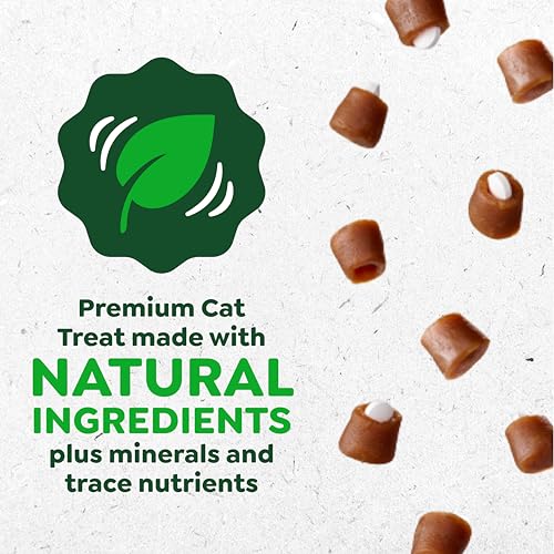 Greenies Feline Pill Pockets for Cats Natural Soft Cat Treats, Chicken Flavor, 3 oz. Pouch (85 Treats)