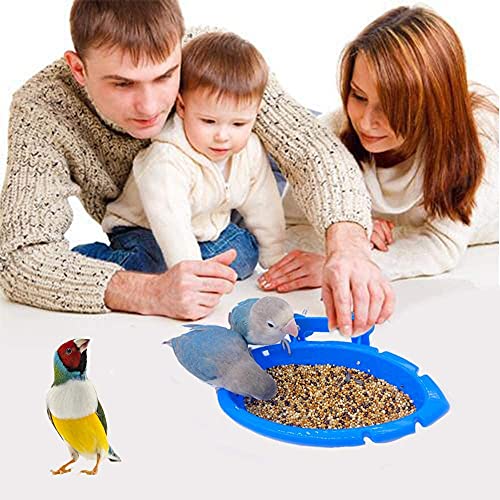 Bird Bath for Cage with 3 Balls Bird Tub Bowl Basin Hanging Birdbath Toy Pet Parrot Cage Budgie Accessories Shower Parakeet Cockatiel Water Shower