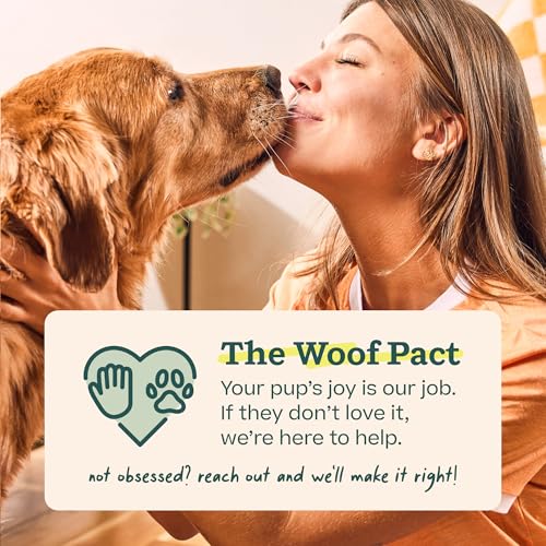 WOOF Bully Sticks Dog Treats - Chew Sticks for Dogs - Long-Lasting Dog Chew Treats - Made with Free-Range, Grass-Fed Beef - 6" Sticks - 10pk