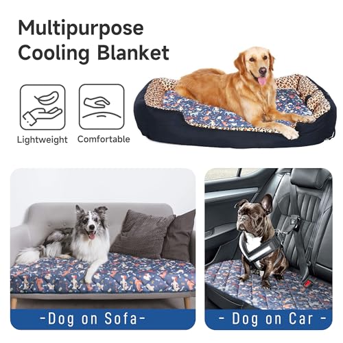 wegreeco Pet Dog Cooling Mat, Outdoor Dog Cooling Pad, Lightweight Bed Cooling Blanket for Dogs and Cats,Small Medium Large Puppy Cool Pad for