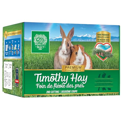 Small Pet Select 2nd Cutting Perfect Blend Timothy Hay Pet Food for Rabbits, Guinea Pigs, Chinchillas and Other Small Animals, Premium Natural Hay